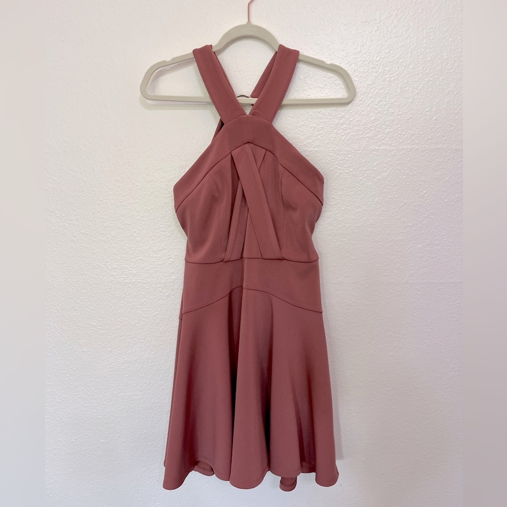 TOP SHOP - Rose halter dress - Size 8